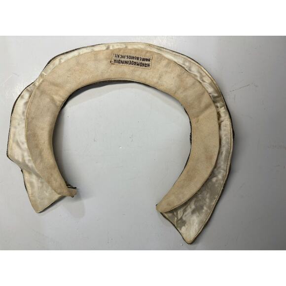 Vintage Hand Beaded Collar Made In India Good Condition Mid Century Gold - Picture 5 of 6